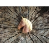 Głowa konia z drewna śliwy/Horse head made of plum wood